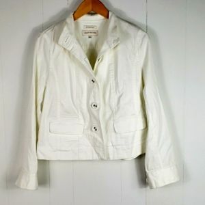 jones new york • white denim jacket